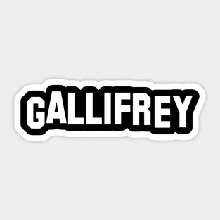 Gallifrey Hollywood Style Sign Sticker